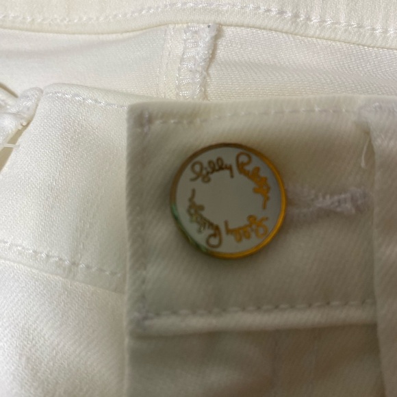 LILLY PULITZER SOUTH OCEAN SKINNY BOHO CROCHET CROP JEANS - SIZE 00 - Picture 4 of 10